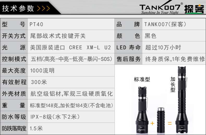 手電PT10，為戰(zhàn)術(shù)而生